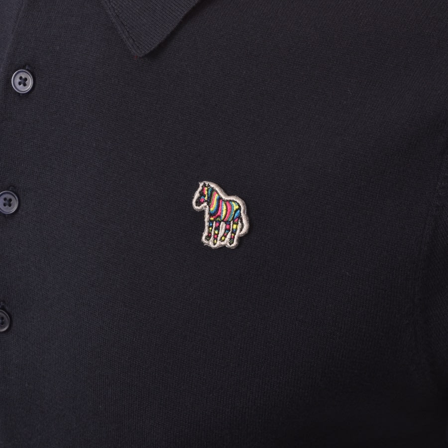 Alternative Image for ProductPS By Paul Smith Knit Polo T Shirt Navy3